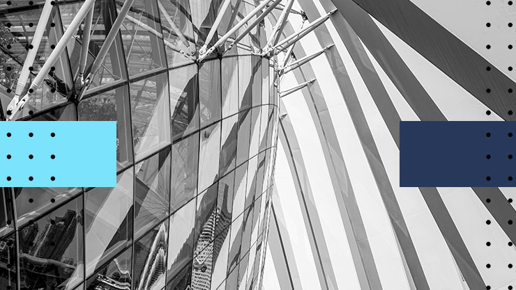 A closeup of a building exterior